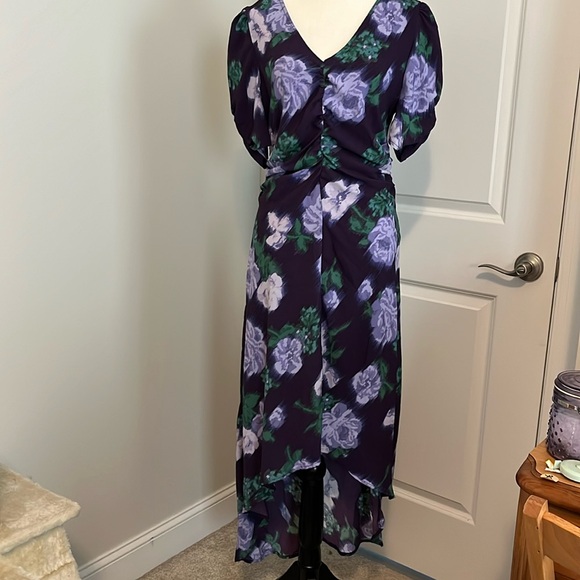 A New Day Purple Floral High-Low Dress - Picture 3 of 10